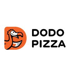 Dodo Pizza logo és étterem homlokzat