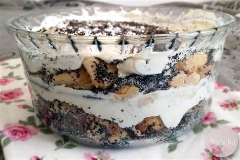 Mákos guba gyümölcsös mascarpone krémmel