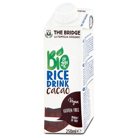 A The Bridge Bio quinoa-rizsital üvege és összetevőinek vizuális megjelenítése