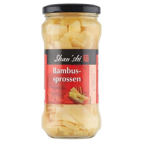 Szeletelt bambuszrügy befőttes üvegben