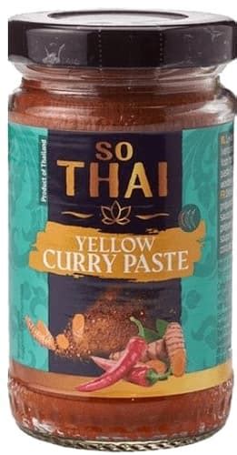 Három különböző színű thai curry paszta
