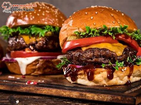 Kézműves hamburger készítése friss zöldségekkel