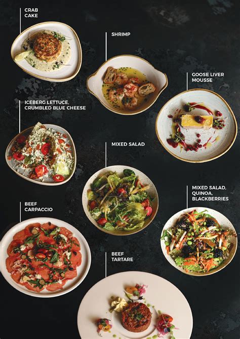 Modern étlap dizájn