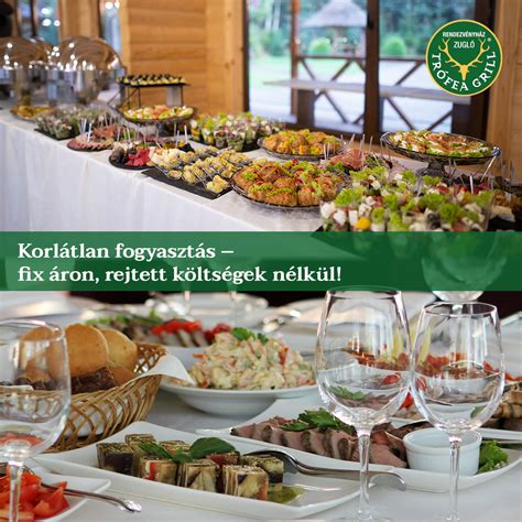 A Trófea Grill bőséges svédasztalos kínálata