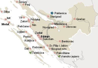 Horvátországi szállodák térképe