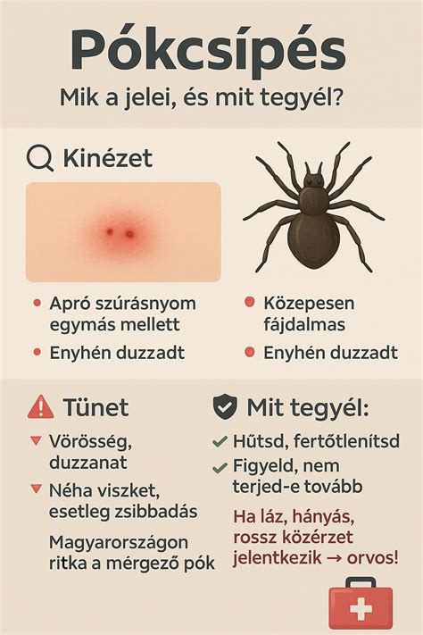 Pókcsípés jellegzetes kettős szúrásnyoma