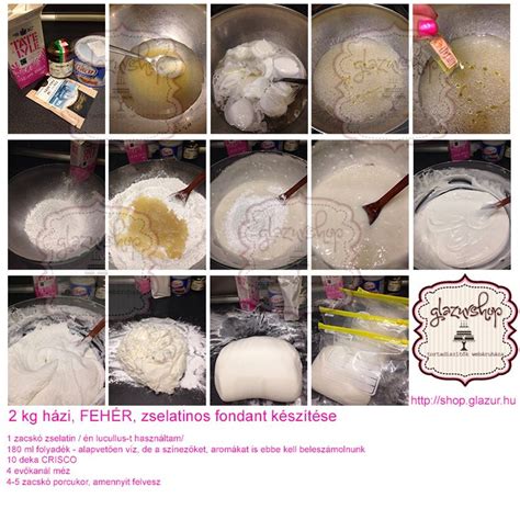 Fondant készítése és gyúrása