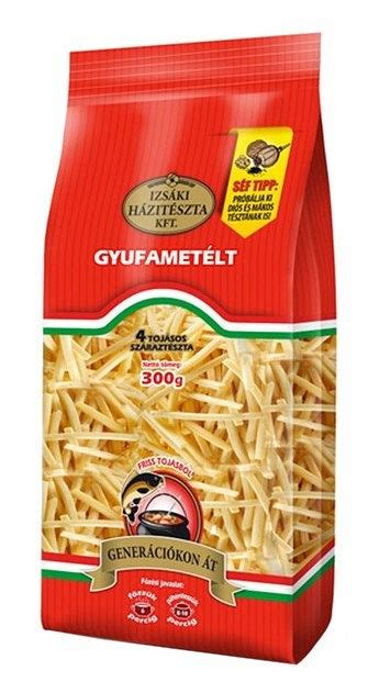 Az Izsáki Gyufametélt csomagolása