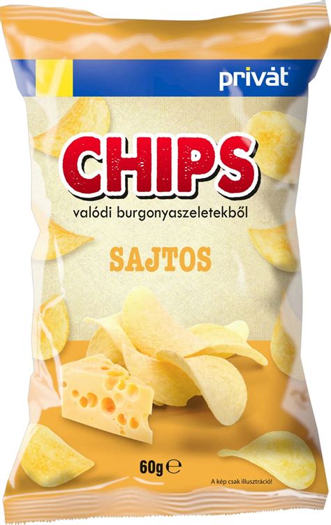 Sajtos chips illusztráció