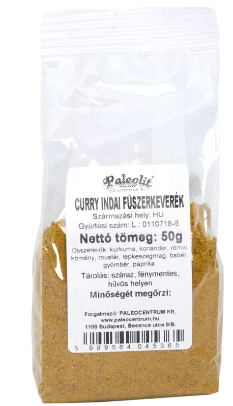 curry fűszerkeverék összetétele