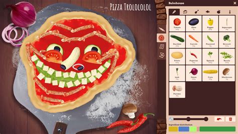 A Pizza Creator felülete