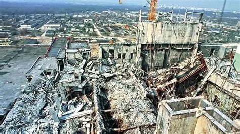 Csernobili atomerőmű robbanás utáni állapota