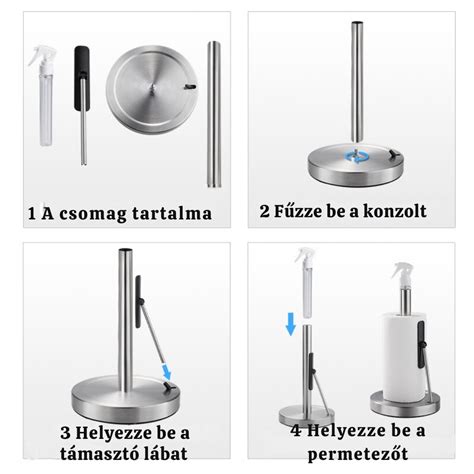 modern, krómozott fém állványon lévő tablet receptekkel