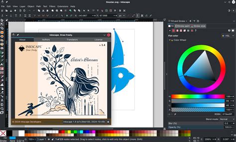 Inkscape spirálvonal beállításai