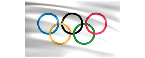 Az olimpiai zászló és az olimpiai láng