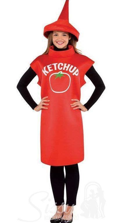 Ketchup jelmez részletgazdag ábrázolása gyerek méretben.