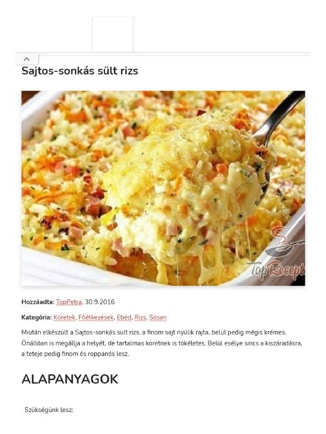 Sajtos sült rizs tálban