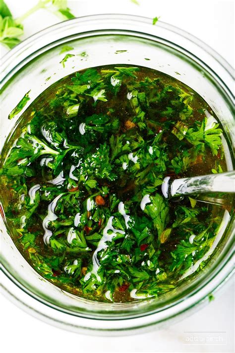Összetevők chimichurri készítéséhez