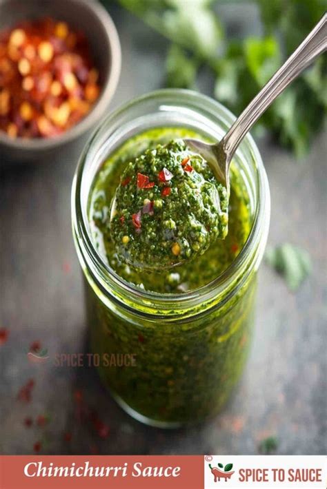 Egészséges chimichurri alapanyagok