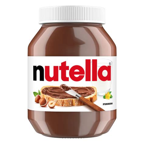 Nutella üveg és mogyorókrém kanállal