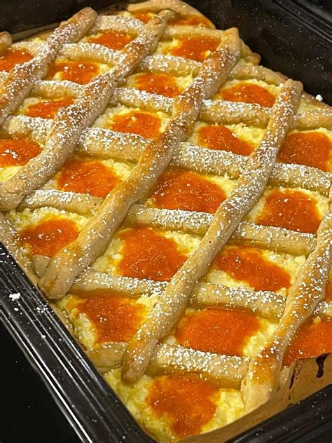 Túrós rácsos pite szelet