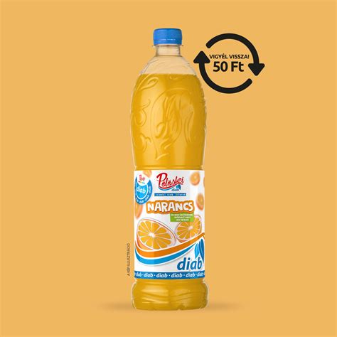 Narancs szörp pohárban