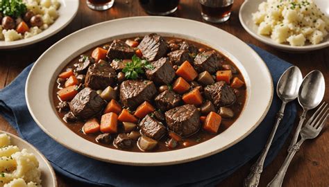 Boeuf Bourguignon étel illusztráció