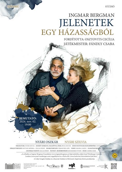 Színházi plakát stilizált emberekkel egy hurokban