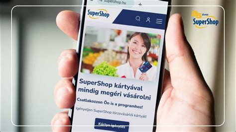 SuperShop logó és pontgyűjtés illusztrációja