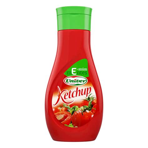 Az Univer ketchup tápértékcímkéjének részletes elemzése
