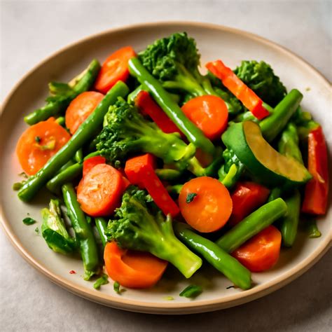 Párolt zöldségek és rizs