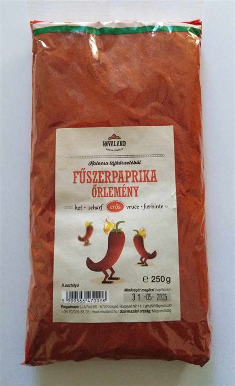 Fűszerpaprika jelölési követelmények