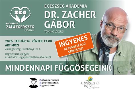Zacher Gábor toxikológus előadást tart