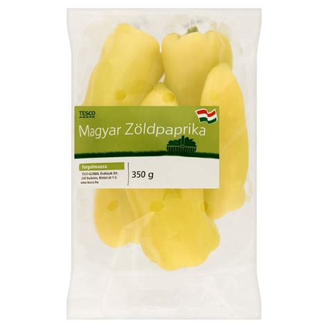 Zöldpaprika tápérték adatok