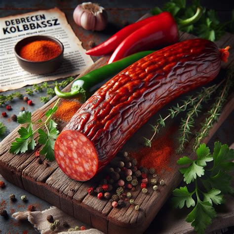 Debreceni kolbász illusztráció