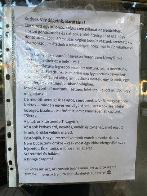 A Bringa Bisztró felirata és bejárata