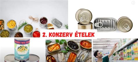 Konzerv ételek tárolási útmutató