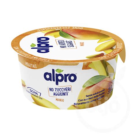 Alpro cukormentes szójajoghurt mangóval