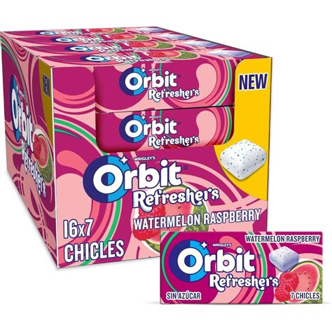 Orbit Refreshers szamóca-citrom rágógumi csomagolása