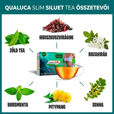Fogyókúrás tea összetevők illusztráció