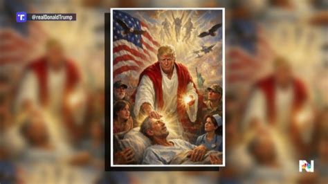 AI-generated image of Donald Trump as a savior