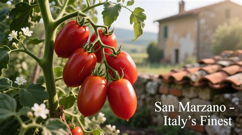 friss San Marzano paradicsomok
