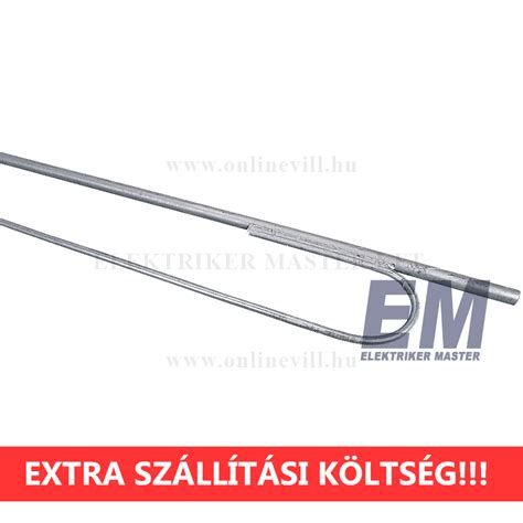 Tűzihorganyzott földelő rúd és csatlakozó elemei
