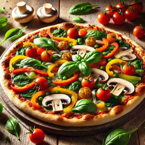 Various colourful fresh vegetables for pizza toppings