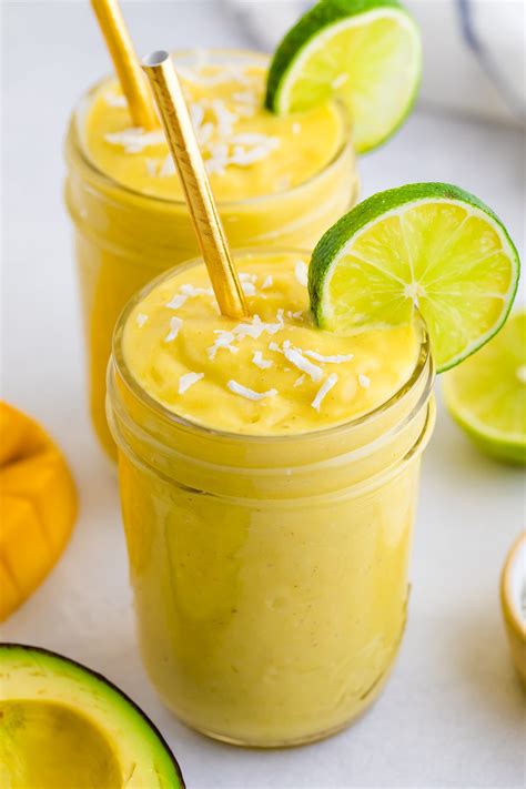 fresh mango, coconut milk, and avocado