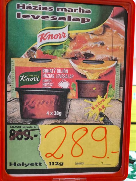 Knorr termékek palettája