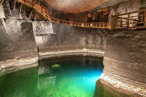 Wieliczkai sóbánya belső tere