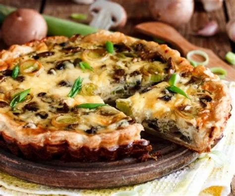 Leveles tésztás quiche