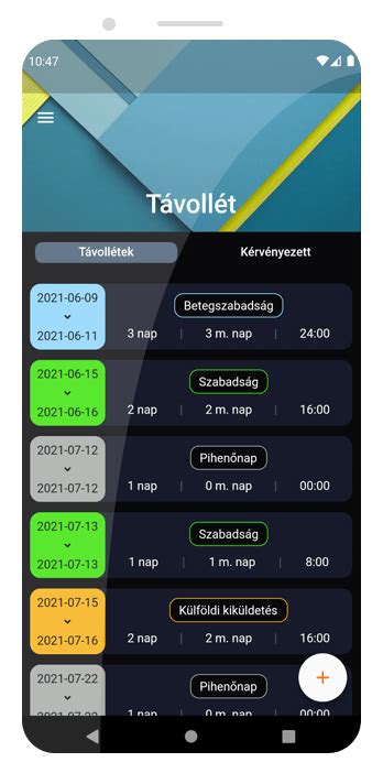 Mobil applikáció kalóriaszámoláshoz