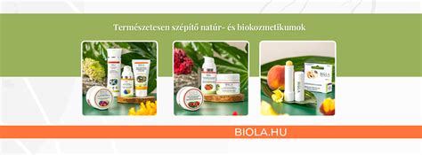 A BIOLA biokozmetikumok főbb összetevői